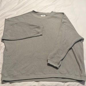 Aerie L oversized Waffle Knit Sweater